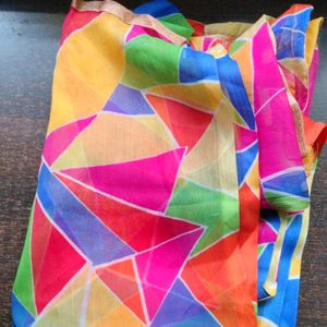 Multicolored Chiffon Heavy Dupatta