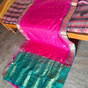 Gadhval Cotten Silk Blend Saree