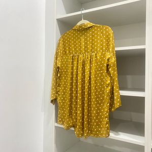 Zara Polka Dot Smock Top