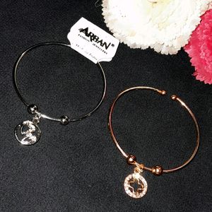 Silver And Rose Gold Bracelet