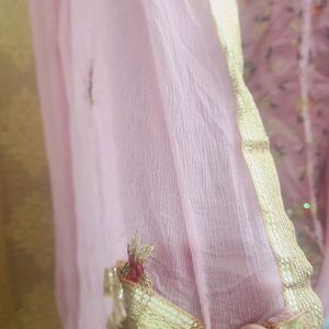 Party Wear Salwar Suit  Rose Pink Dress