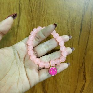 10 SMILEY CHARM BEAD BRACELETS