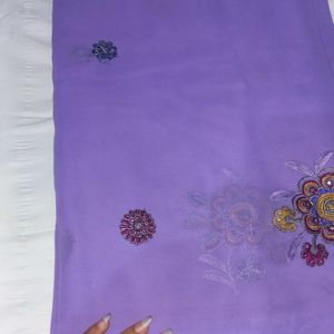 New Lavender Patches Saree