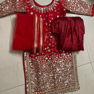 Beautiful Mirror Suit Design Back Zipper ,For Function, Party