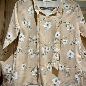 Floral Beige Top