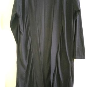 Casual Black Plain Shrug.