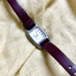 Sonata Maroon Belt Watch