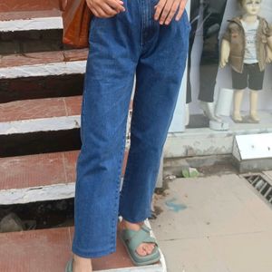 Basic Straight Leg Jeans For Women