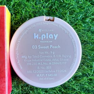 MYGLAMM K Play Peach Blush