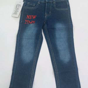 Denim Blue Jeans For Boys (2-3 Years)