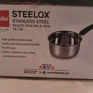 Cello SAUCE PAN/ MILK PAN STEELOX