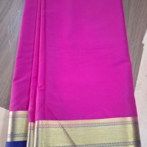 Mysore Silk Saree Pink