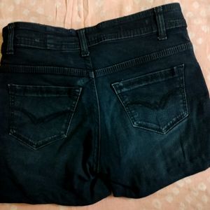 Combo Denim Shorts