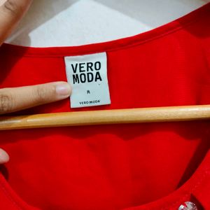 Vero Moda Red Colour Top