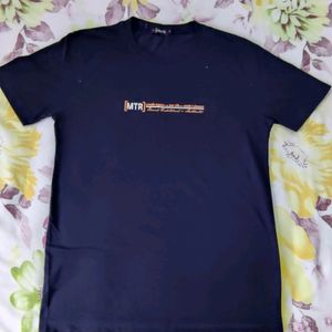 Men Dark Navy Blue T-shirt