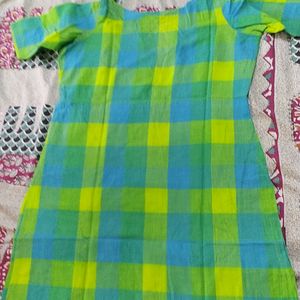 Cold Shoulder Cotton Kurta