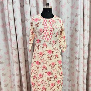 Rose Print Kurta Set