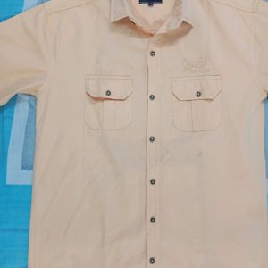 Jack & Jones Yellow Color Cottrage Shirt