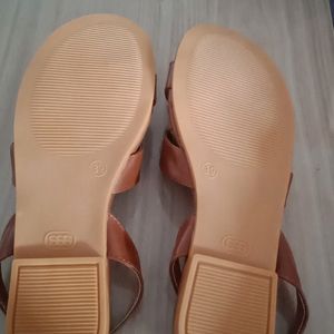 Basic Brown Sling Back Flat