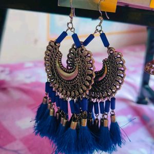 Chand Baliyan Long Earrings