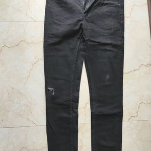 Red Tape Black Denim For Men