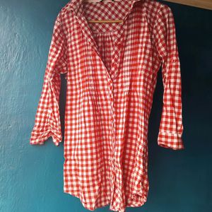 Red Checks Tunic