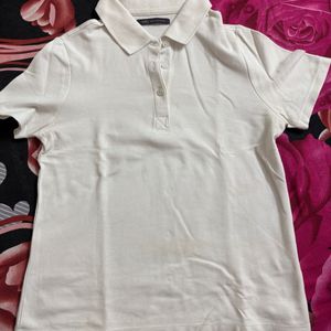 Women’s White Polo T-shirt