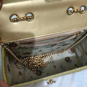 Slingbag Gold Party Use, Wedding Suitable