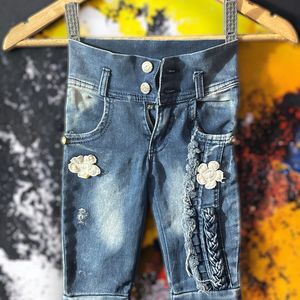 High Waist Denim Capri For 3-4 Years Girl