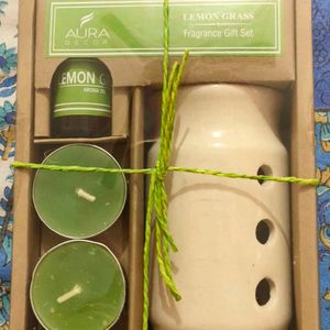 Aura Decor Lemon Grass Fragrance Gift Set.