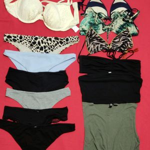 H&M Combo Bra Panty Top Size Mix