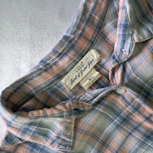 Short Sleeve Blue Check shirt