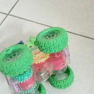 LED 4 Wheel Kids Dino Toy