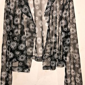 Sunflower Printed Shrug