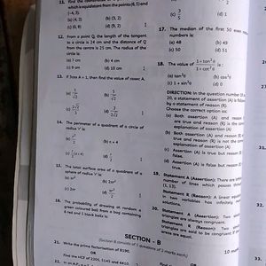 Educart Sample Paper Mathematics Class 10th