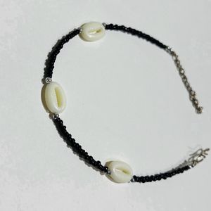 Stylish Silver Oxidized Anklet