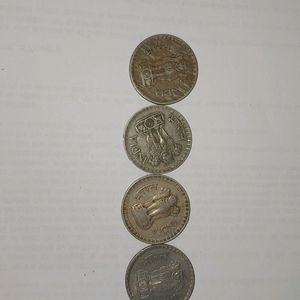 1 Rs Old Big Coins- Set Of 4