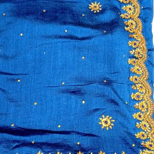 Heavy Blue Saree