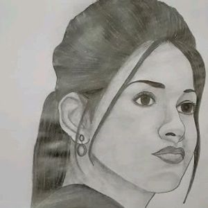 Customised Pencil Sketch Without - Frame A4