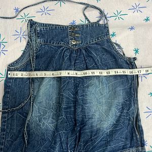 Denim Short Playsuit/romper