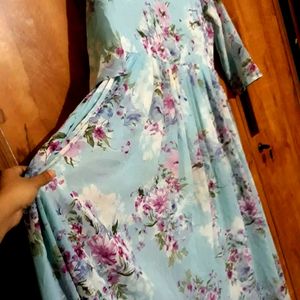 Pakistani Full Length Neyra Cut Dress With Dupatta