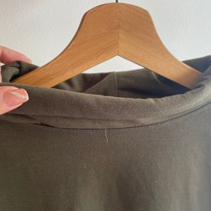 Olive Green Turtle Neck Sweat Shirt