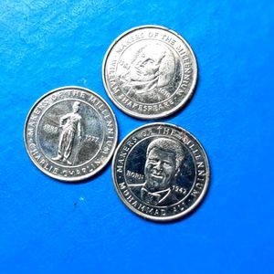 3 "Makers of the Millennium" Medal Coins