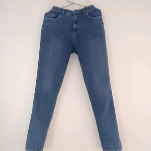 Blue High Waist Jeans For Women