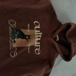 WARM CHOCOLATE BROWN HOODIE UPPER