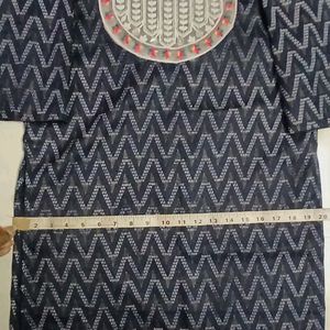 Navy blue Colour Kurti