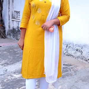 2 Kurti With 1 Legging