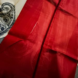 Maroon Raw Silk Saree