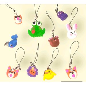 Handcrafted Clay Phone And Bag Charms