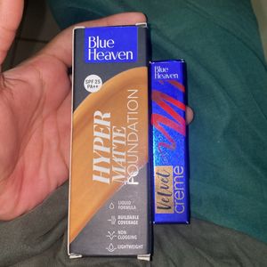 Blue Heaven Lipstick And Foundation Combo